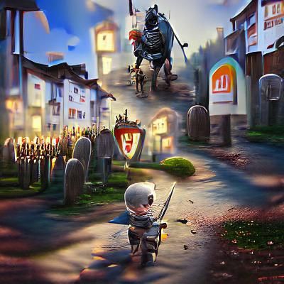 Knight Enters Charming Undead Town