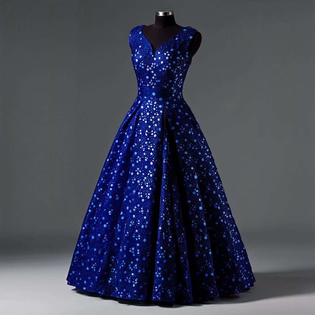 Dress Constructed of Plastic Bags: Digital Art