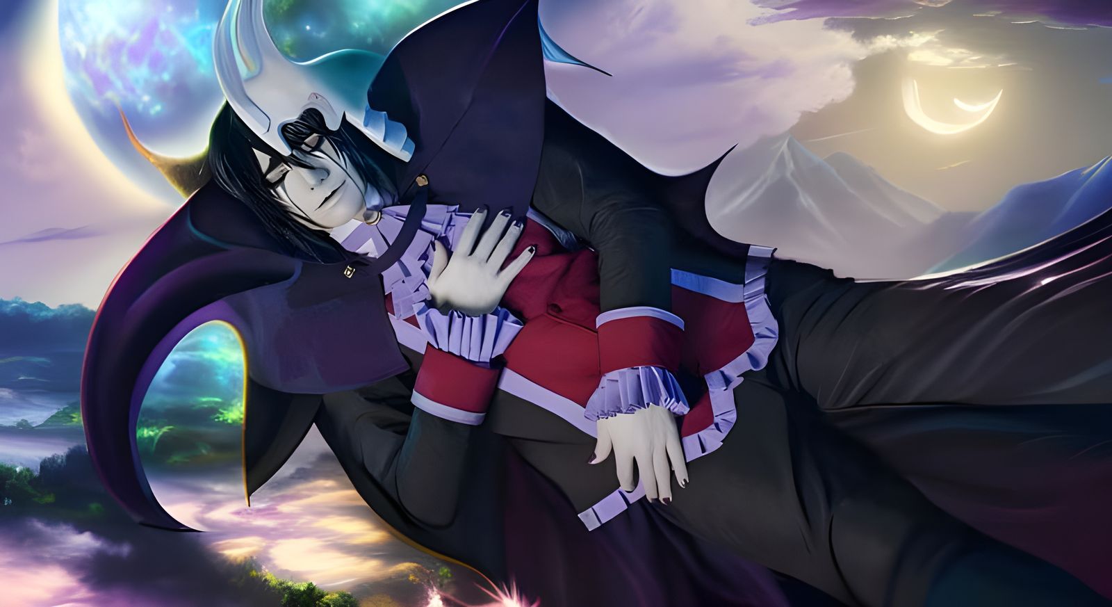 Archangel on the Moon: Hyperdetailed Concept Art