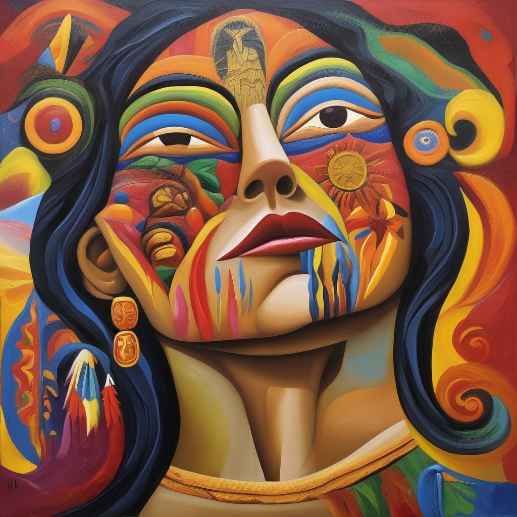 Surreal European Mestiza Explores Cultural Identity