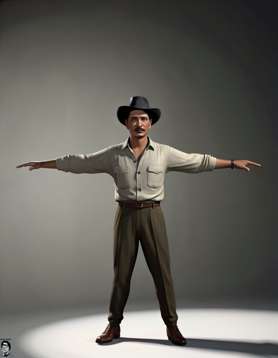 Photorealistic Portrait with Face Replacement, Fine Art Phot...