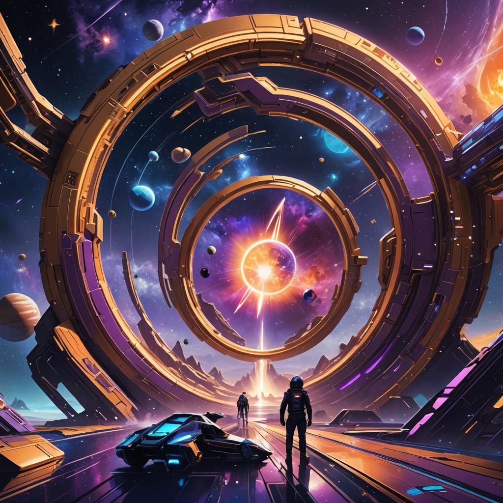 Futuristic Time Machine in the Universe