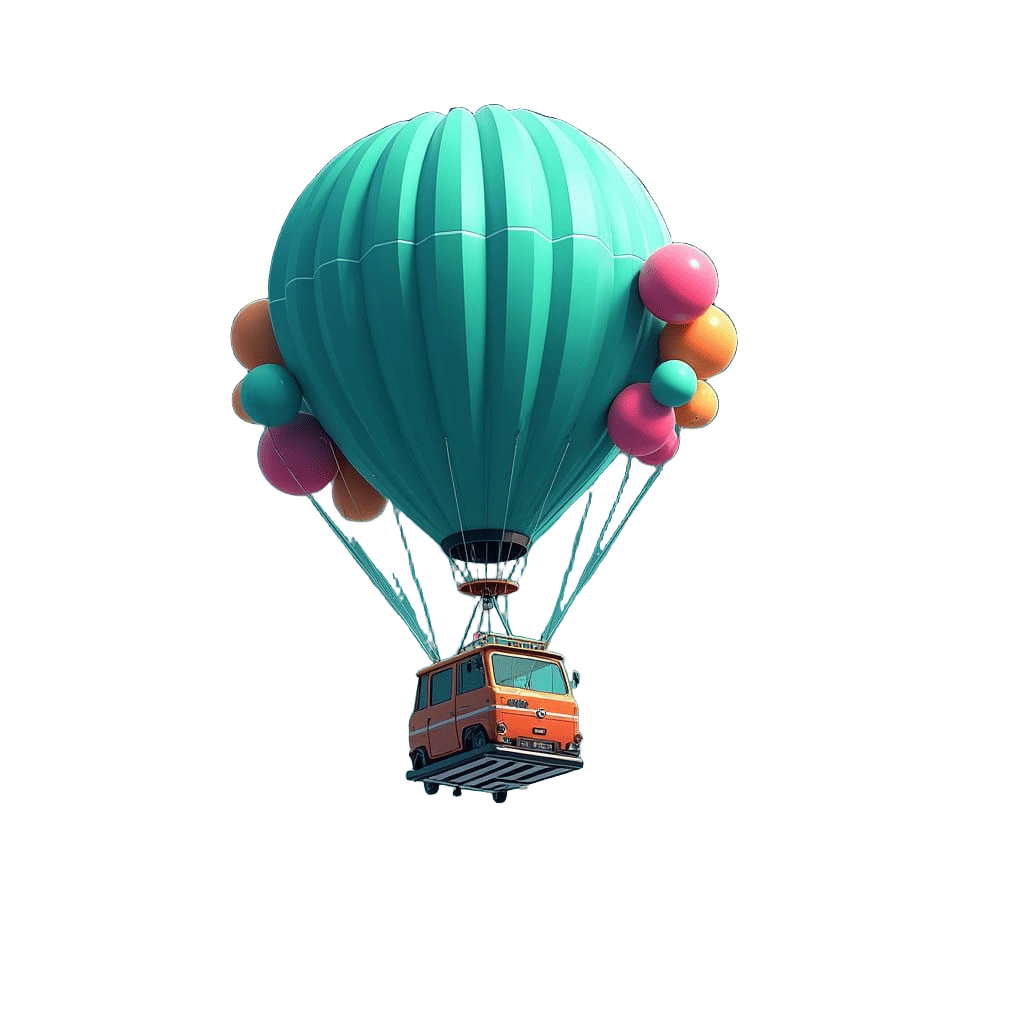 Futuristic Computer Screen Sails the Skies in a Vibrant Hot ...