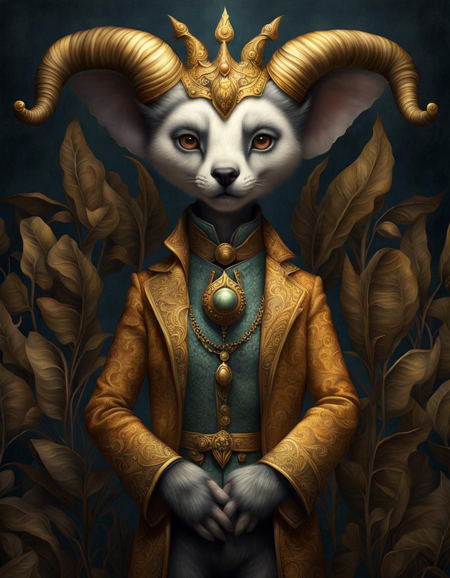 Creepy Cute Pride Sin Creature in Digital Painting