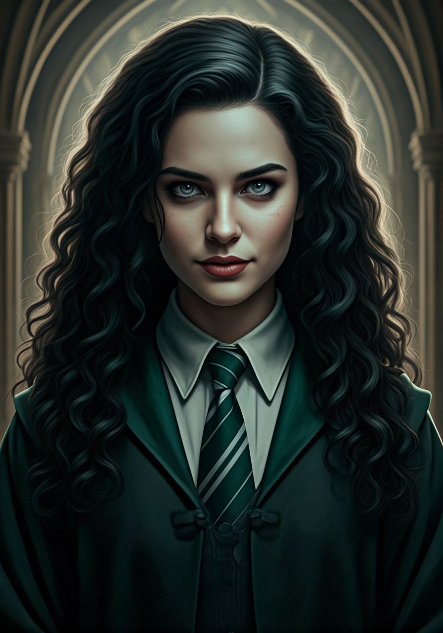 Slytherin Student in Hogwarts, Cinematic Lighting