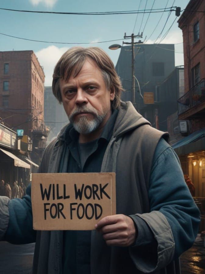 Homeless Jedi in Vibrant Fantasy World