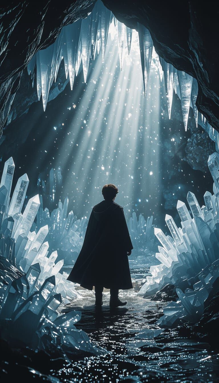 Harry Potter in Mystical Ice Crystal Grotto
