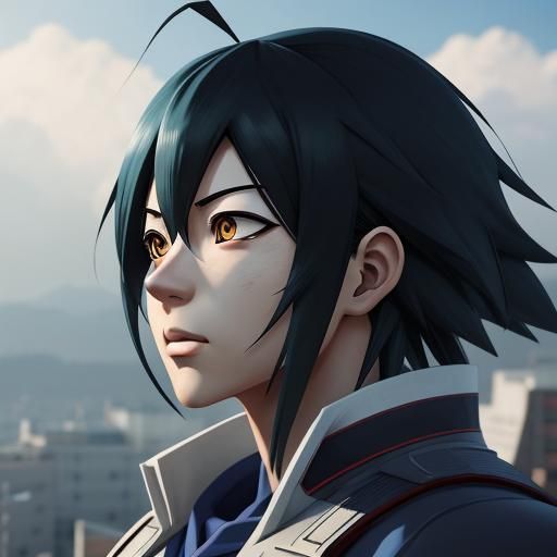 Tenko Shimura: Detailed 3D Anime Art