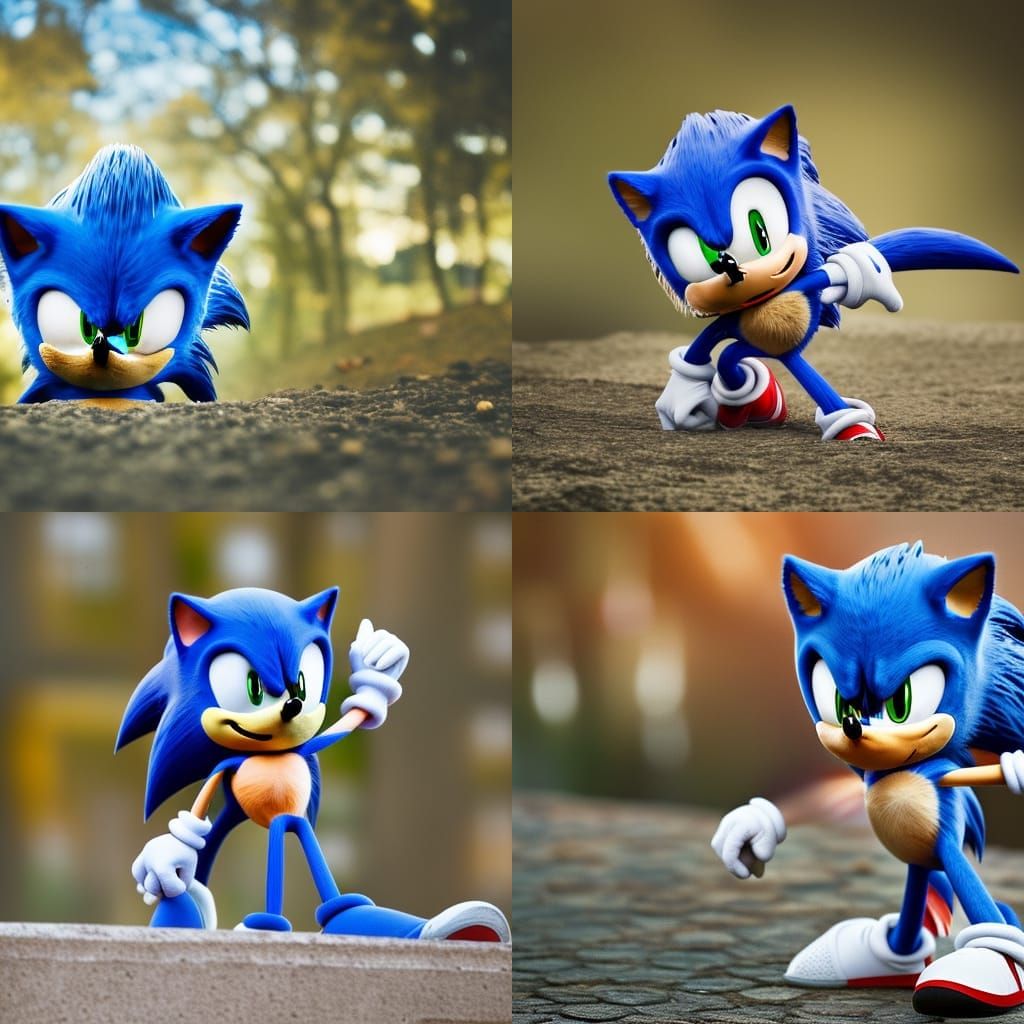 Realistic Sonic the Hedgehog, Professional Photography