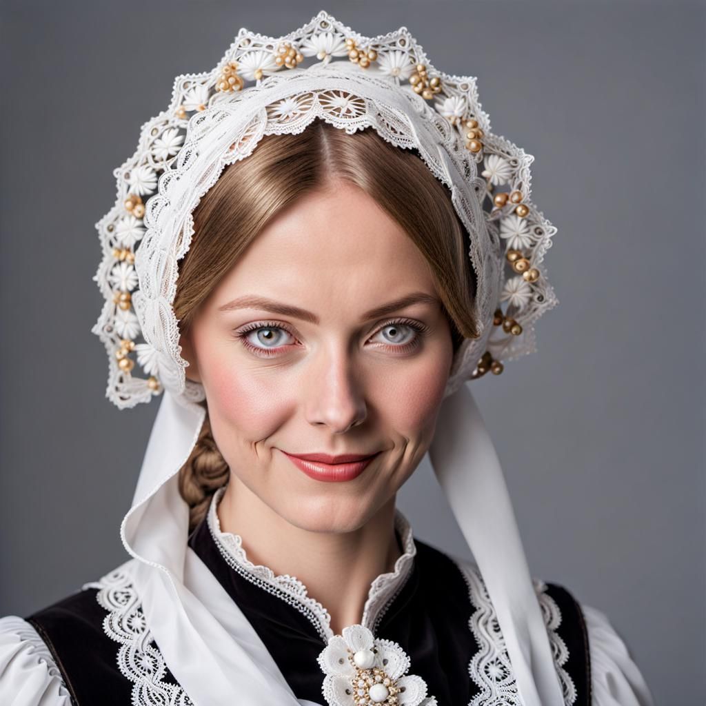 Dutch woman in folk costume