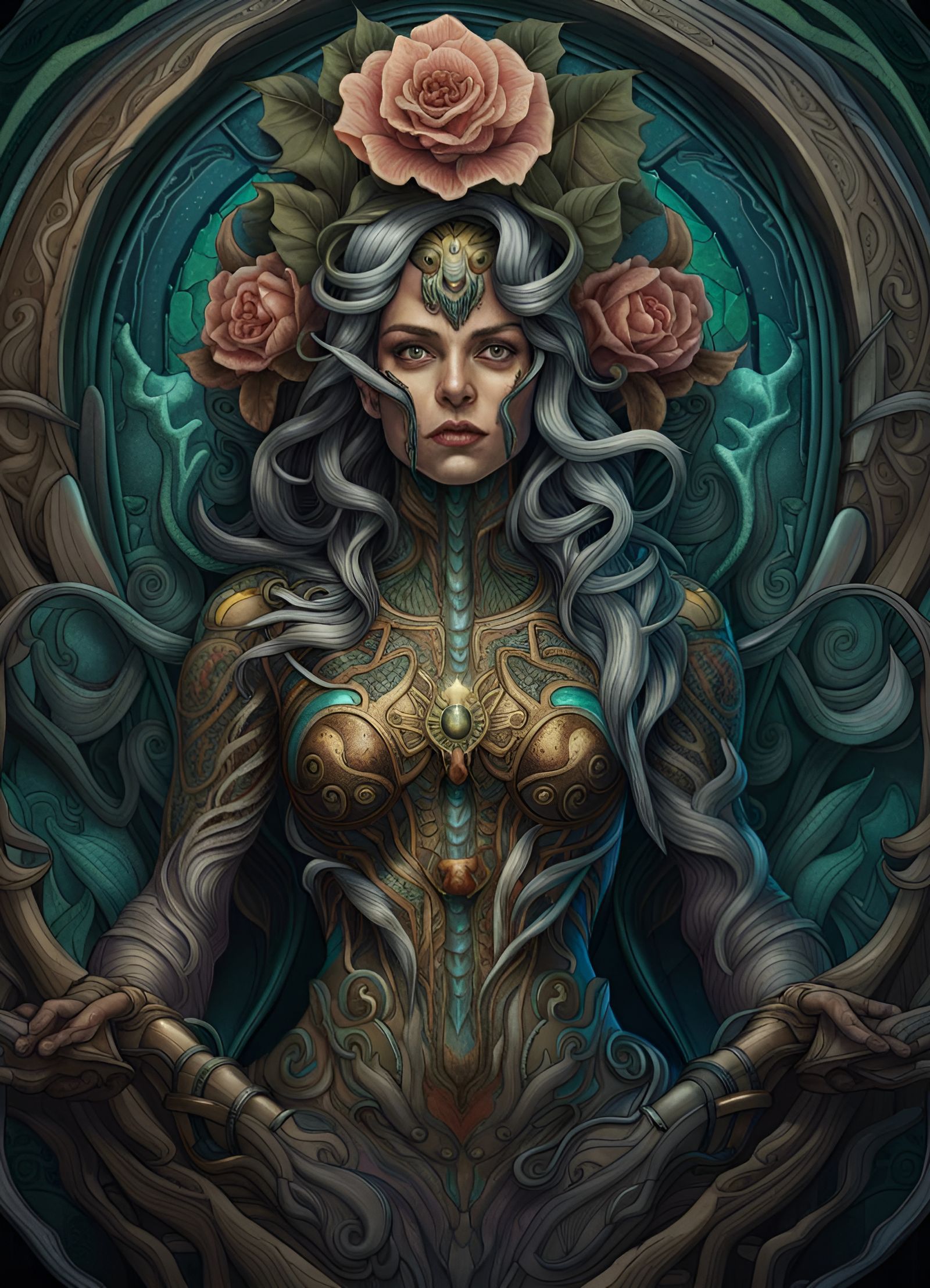 Detailed Portrait of a Female Abomination