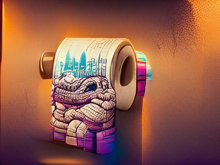 Dramatic Toilet Paper Art Inspired by Dan Mumford