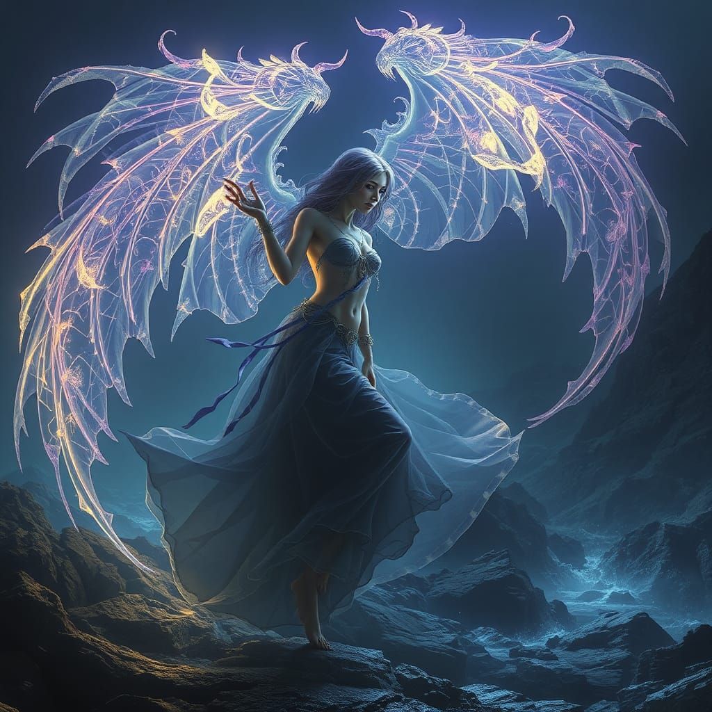 Ethereal Banshee of Celtic Legend, Digital Art