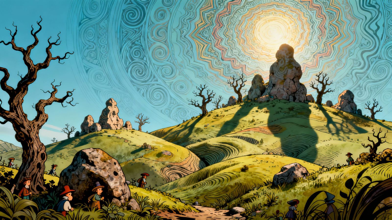 Whimsical Magaliesberg Landscape in Rackham Searle Escher St...