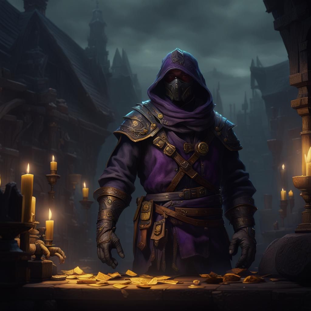 Mysterious Thieves Guild in Dark Fantasy Style
