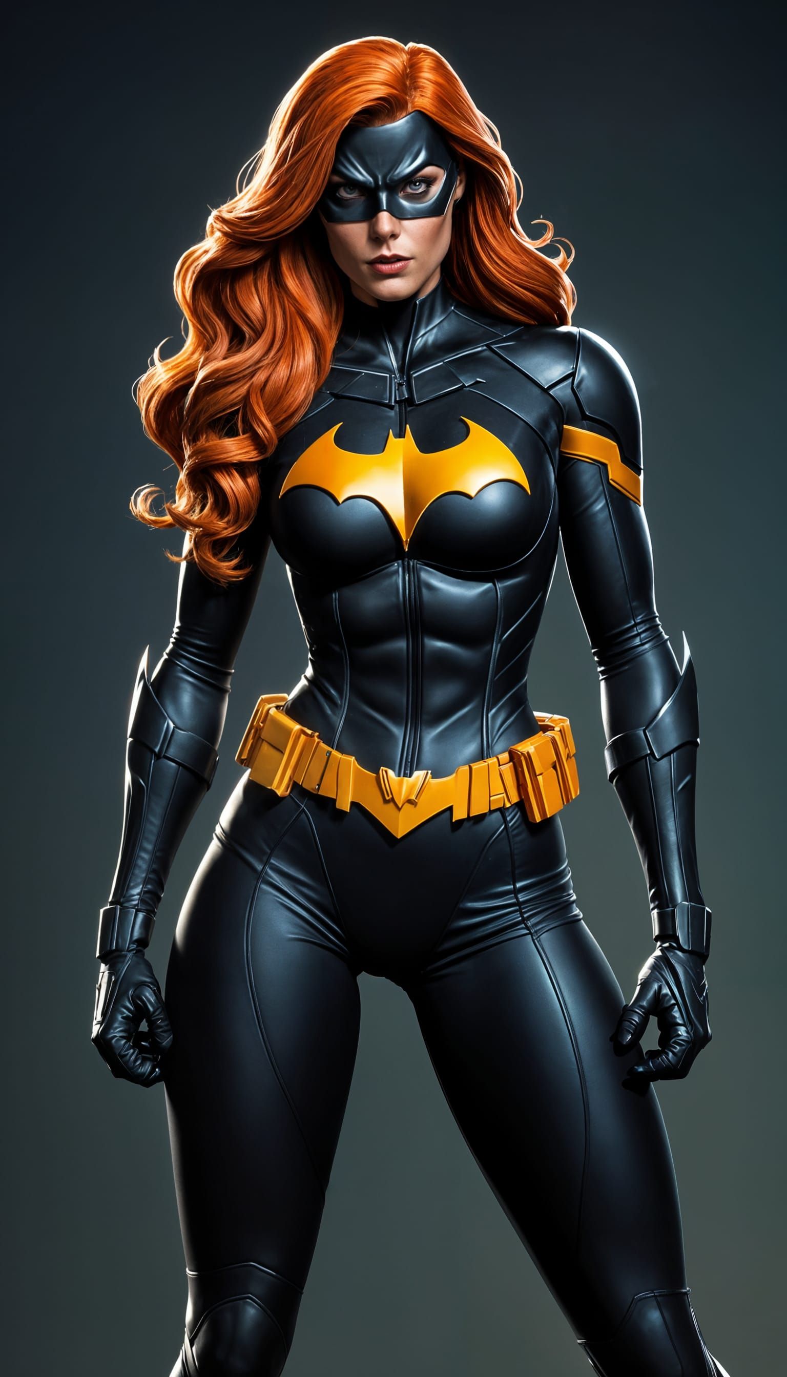 Batgirl Suit Up Sequence in Comic Book Art