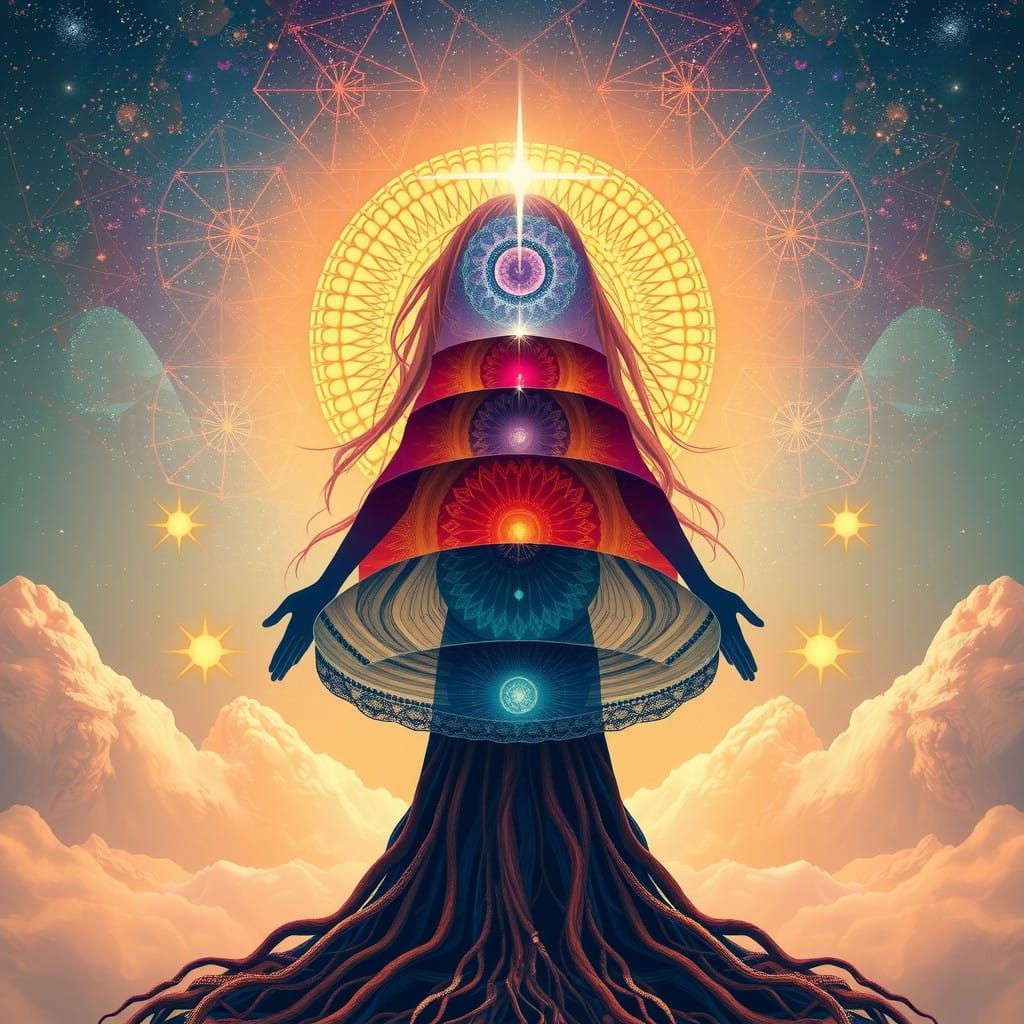 Multidimensional Entity Embodies Cosmic Harmony