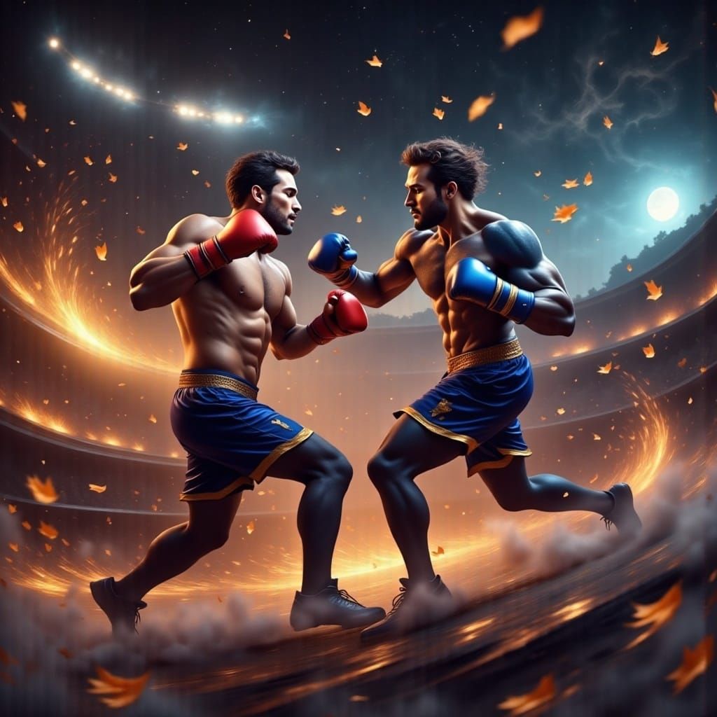 Chaos of Boxing Boxers in High-Speed Racing Cars