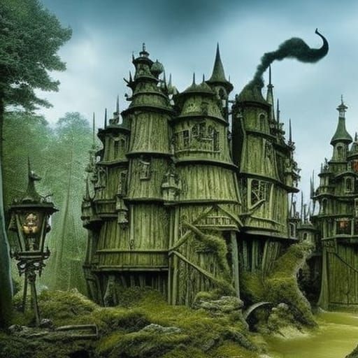 Efteling Pirate Island in Anton Pieck Style