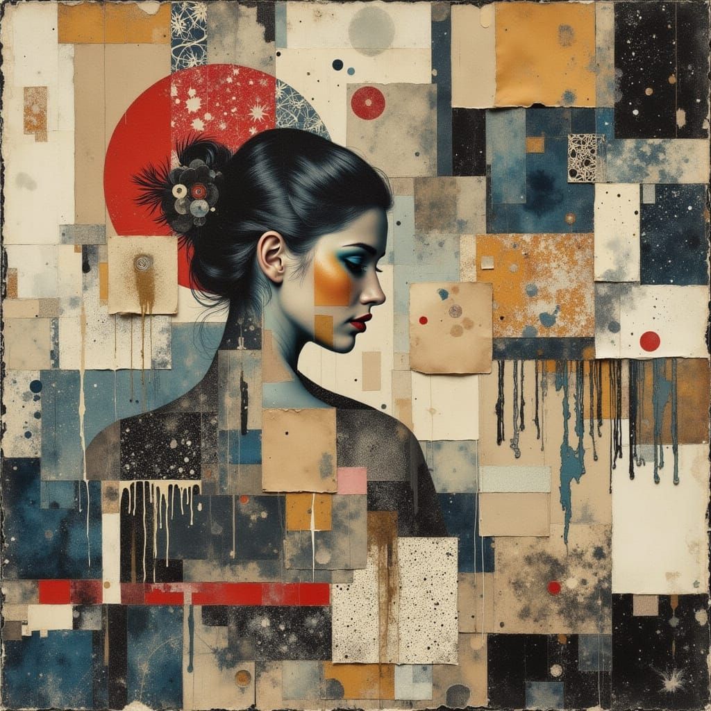 Mixed Media Collage Art