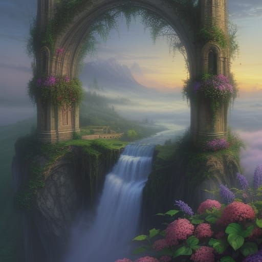 Enchanted Whimsy in an Ethereal Landscape