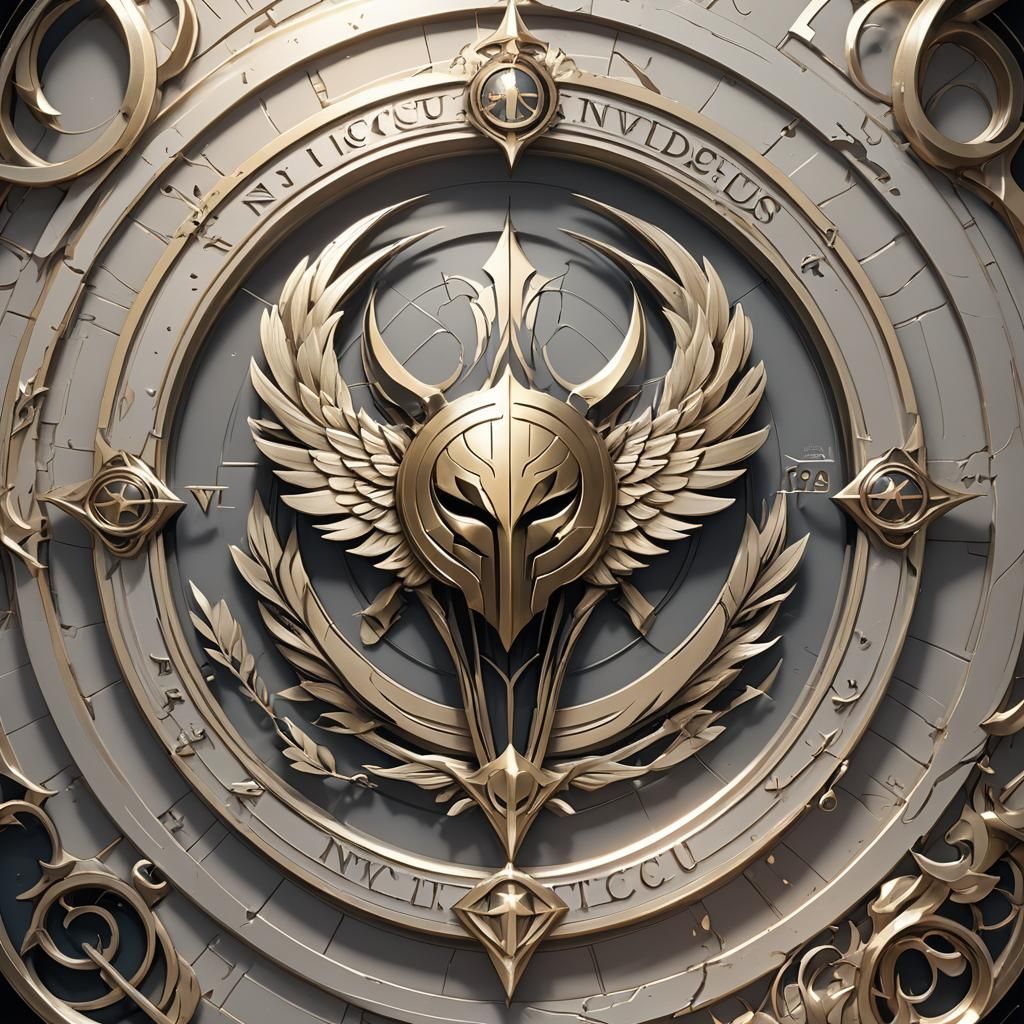 Invictus Logo: Anime-Inspired 3D Art