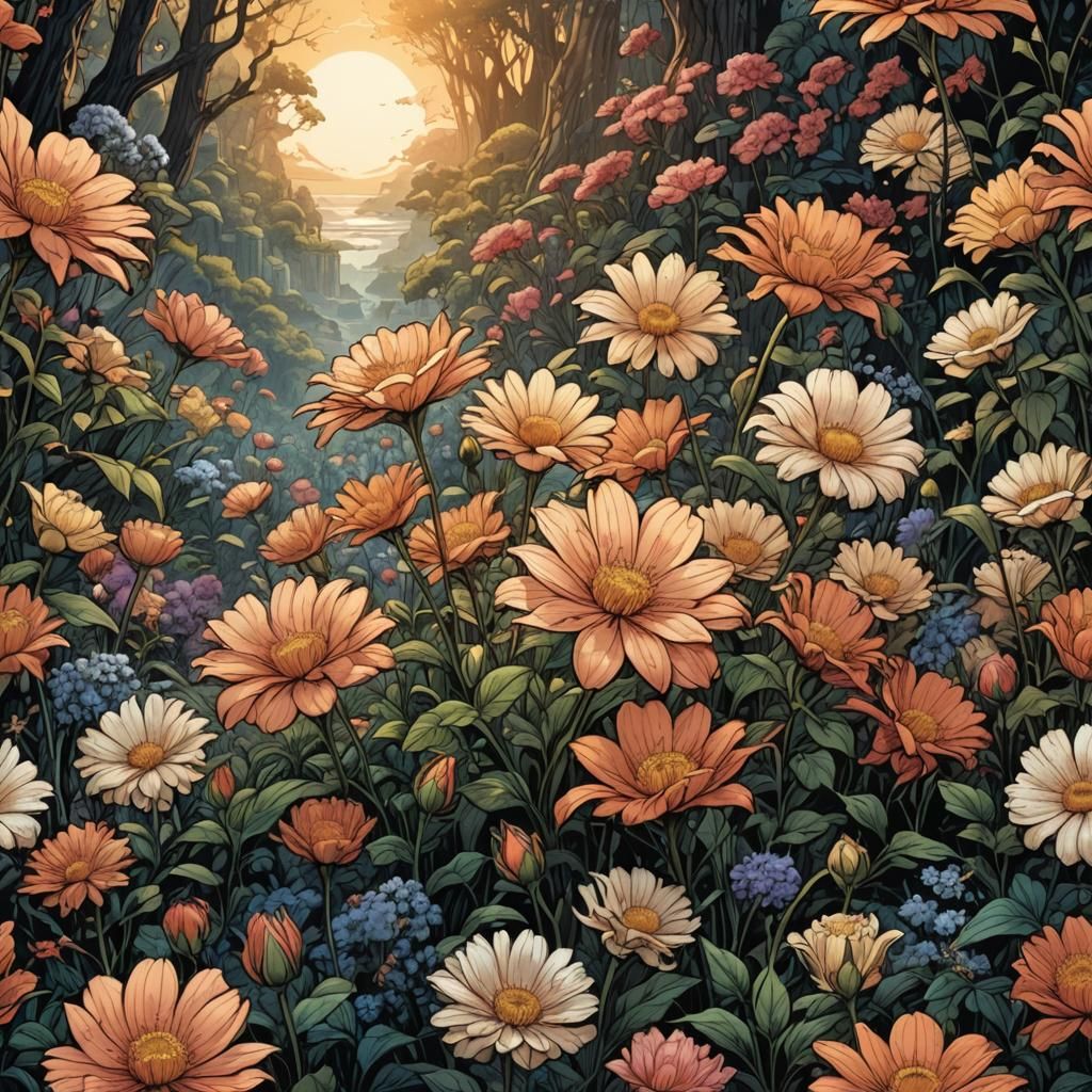 Flowers in bloom