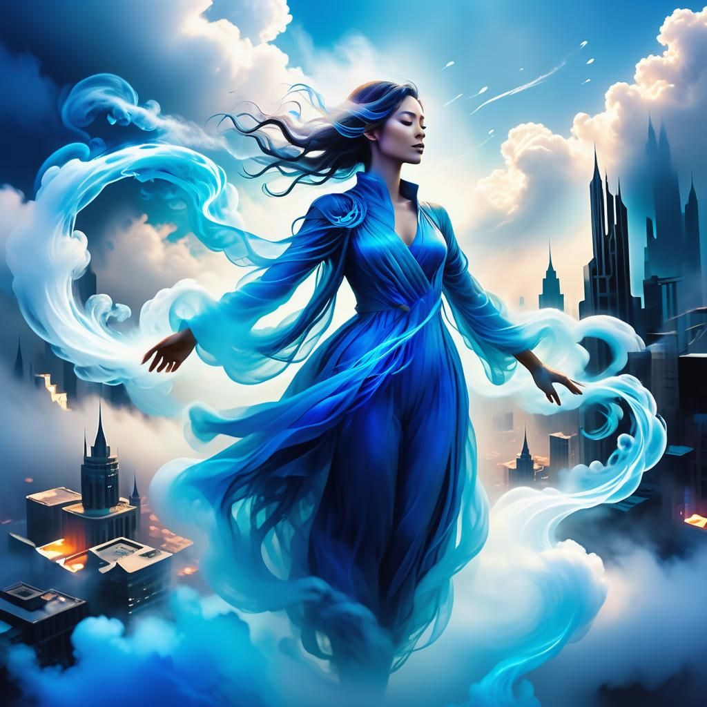 Air Elemental Floats Through Cloud City