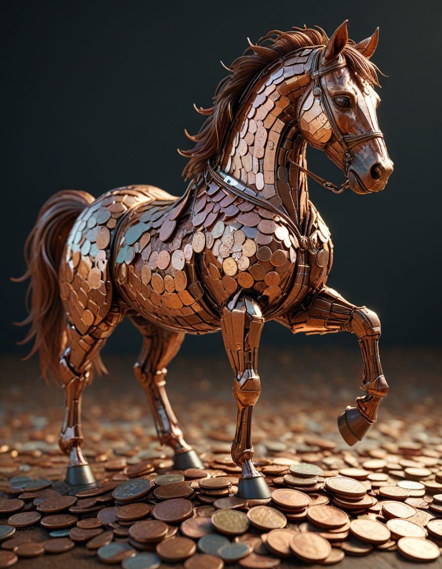 The coin horse