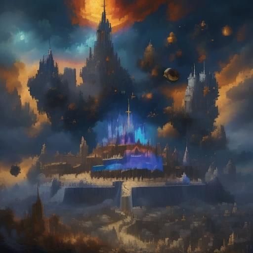 Sermon on the Mount: Detailed Matte Painting