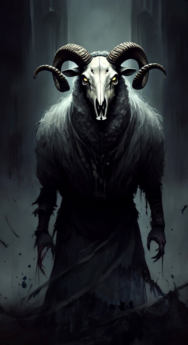 Dark Aura Wolf in Sheep's Clothing: Macabre Horror