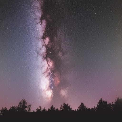 Cosmic Night Sky Digital Painting