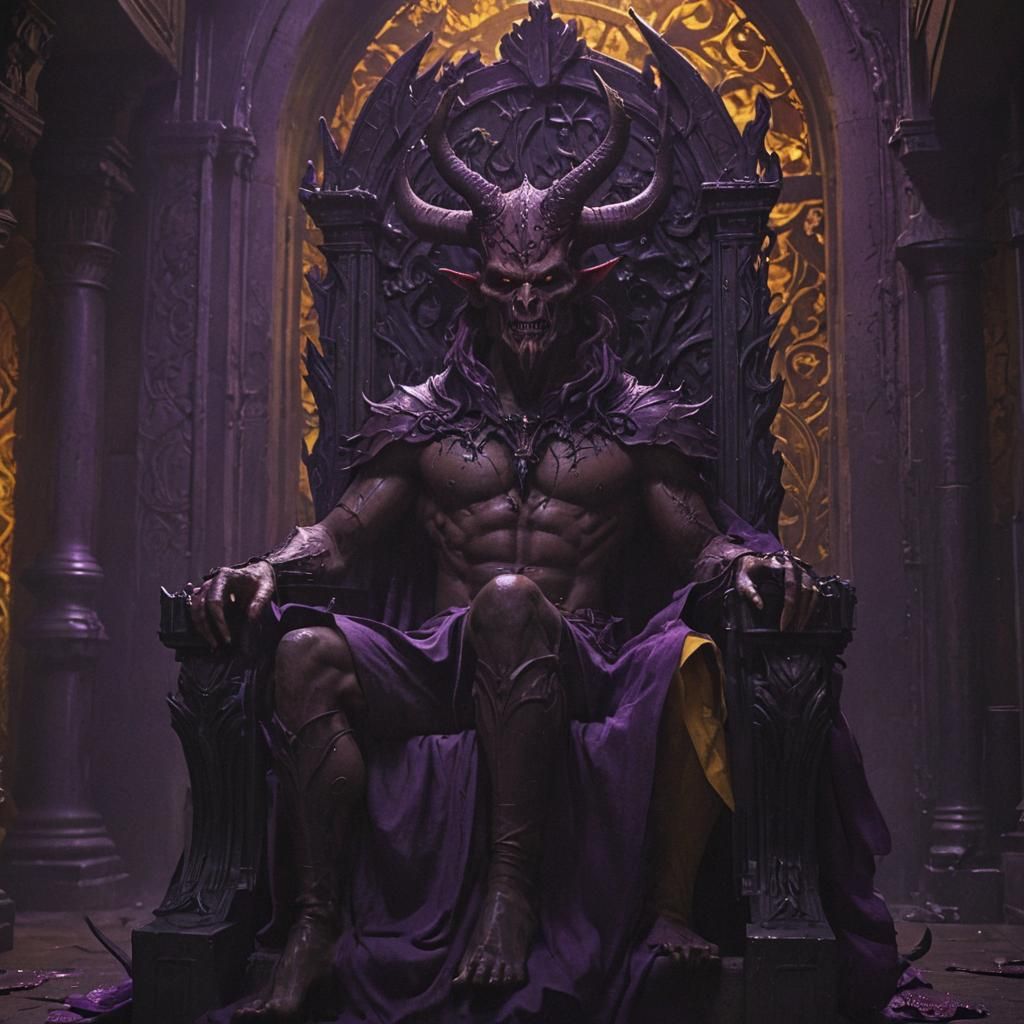 Devil on Throne: Dark Fantasy Concept Art