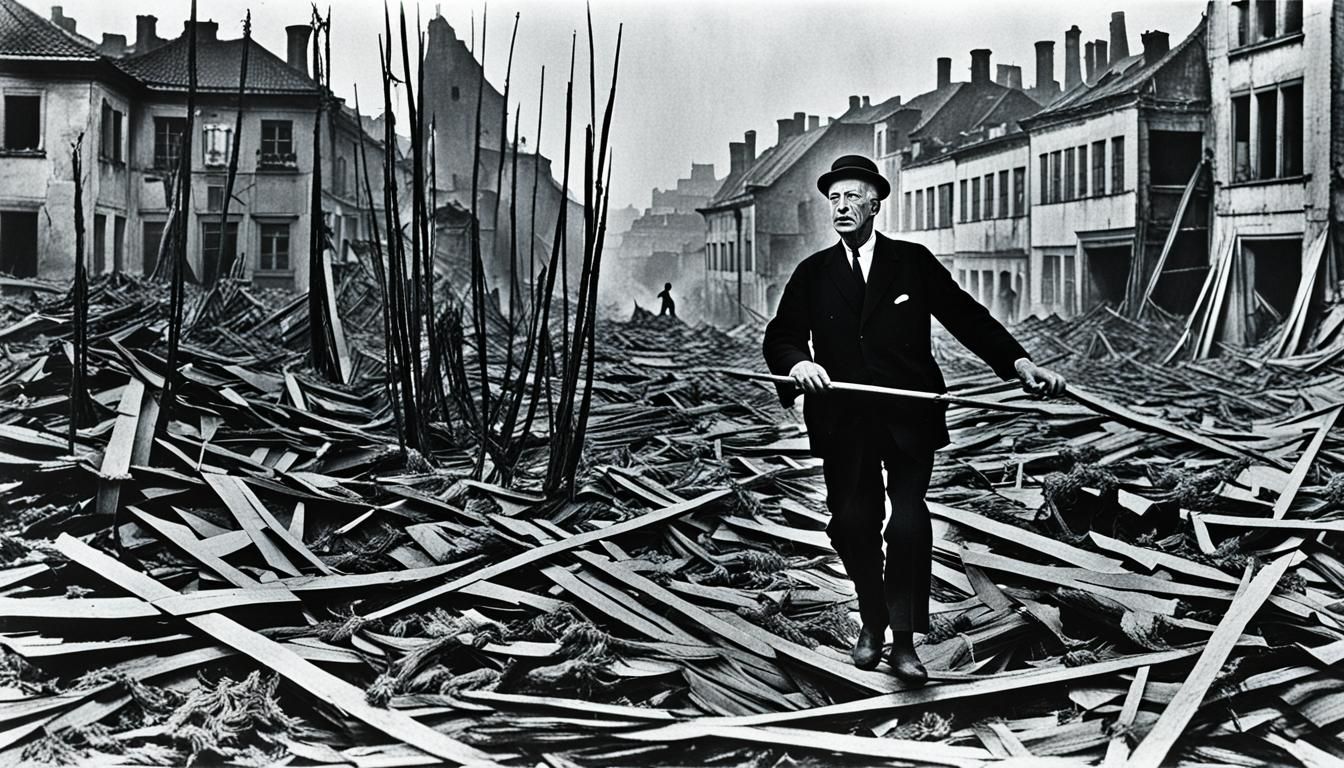 Surreal Hemp Stalks Collage in Magic Realism Style