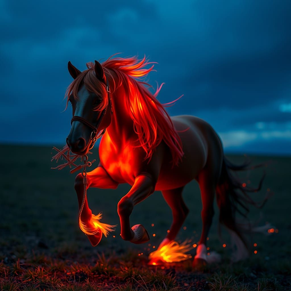 Ethereal Flux Horse of Light and Energy