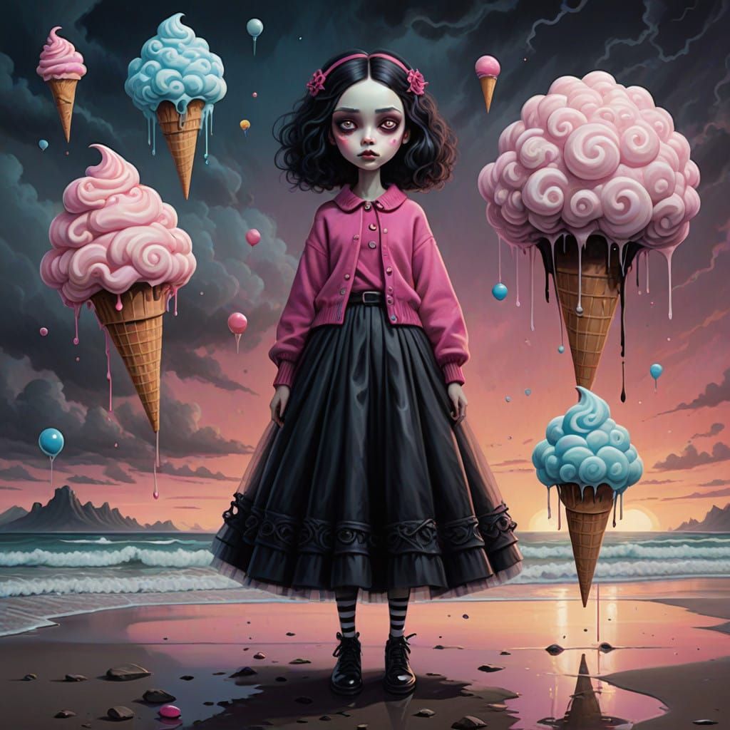 Ethereal Nighttime Scene