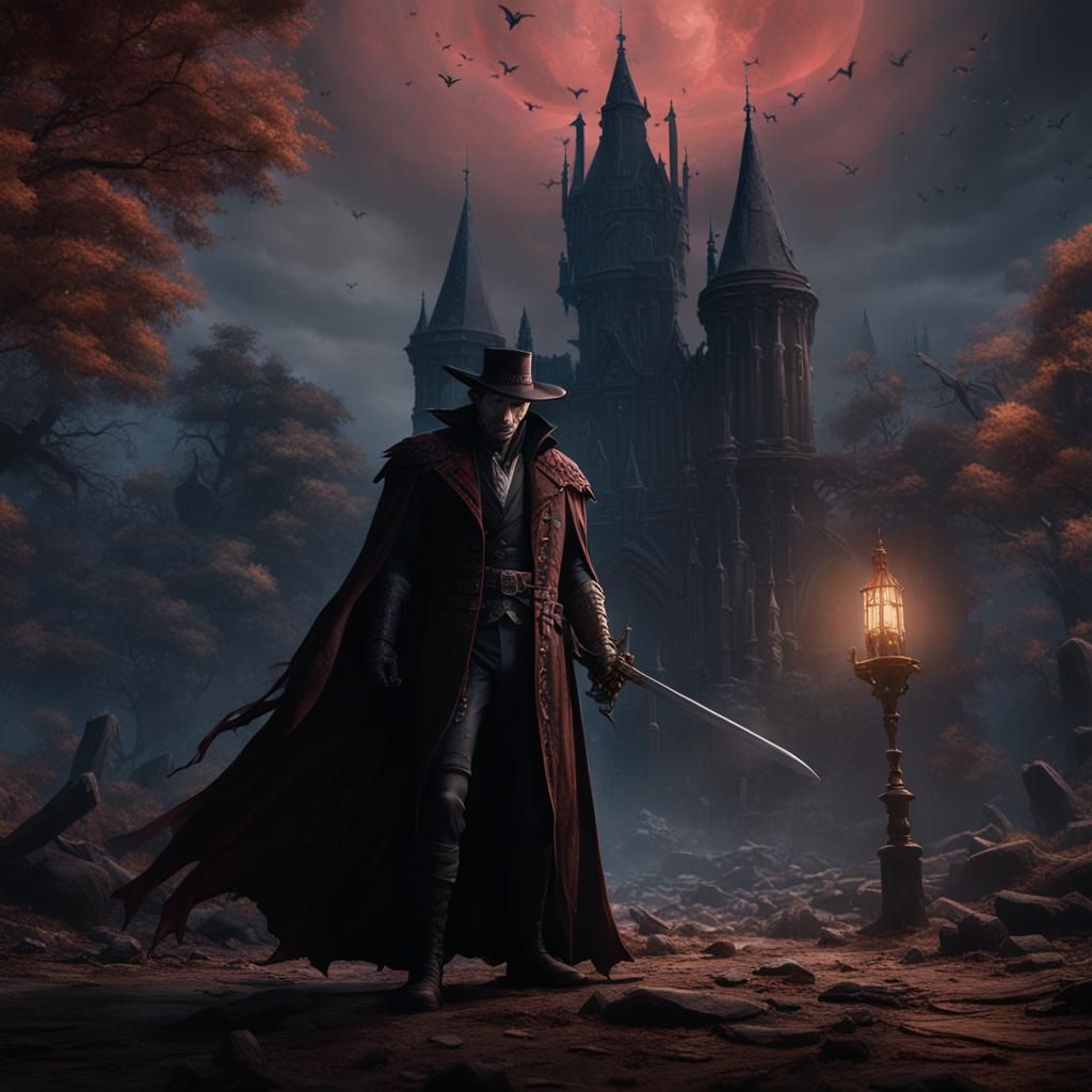 Vampire Hunter D: Detailed Matte Painting