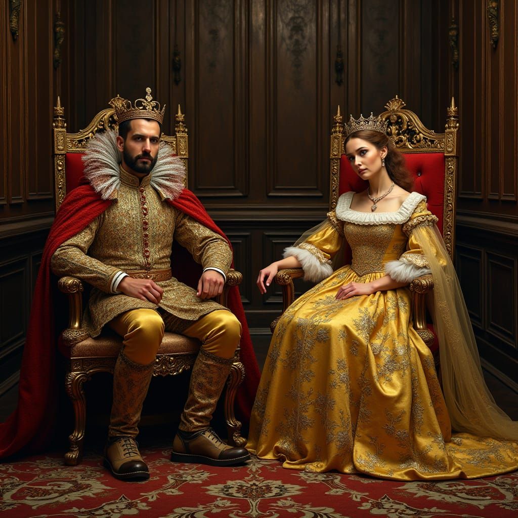 Renaissance Royalty in Golden Splendor
