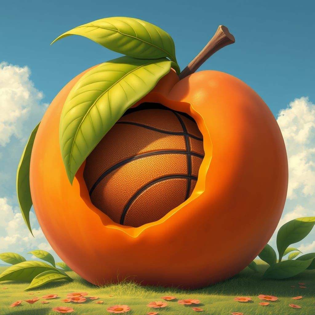 Basketball Pit: Giant Peach Dreamscape