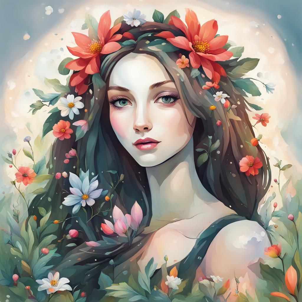 Pretty Flower in Florabunda Style