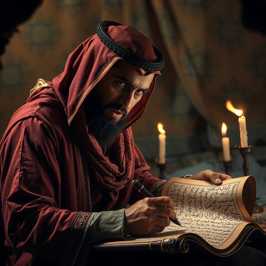 Arabian Scholar Unveils Ancient Secrets in Golden Tent