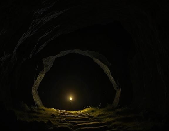 Dark Cave Tunnel: Heaven's Pastures Are Taken