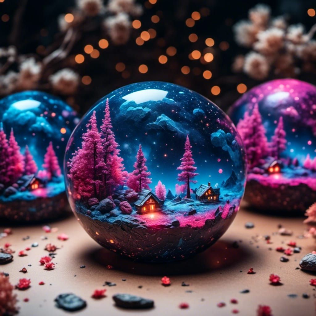 Fantastical Matte Painting with Deep Color