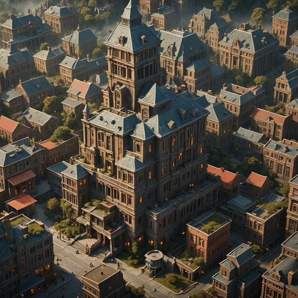 Epic School Digital Matte Painting