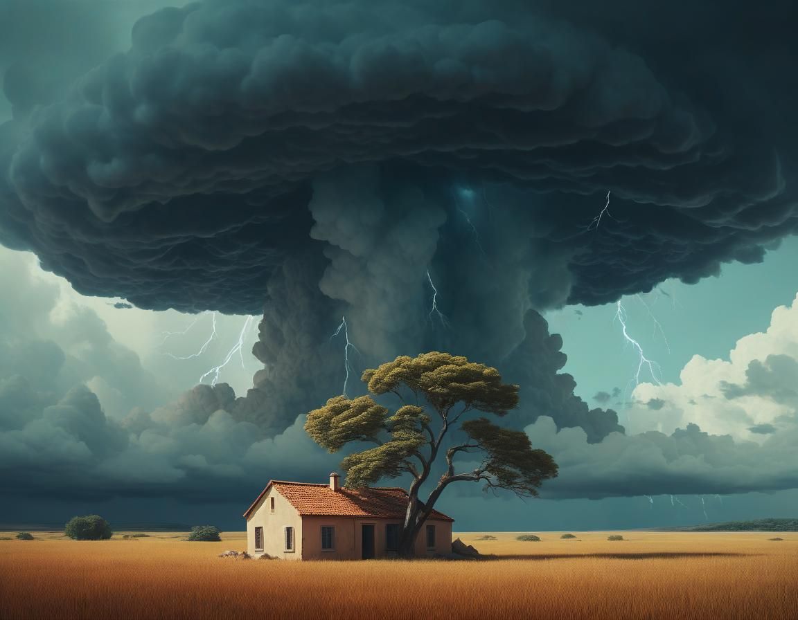 Ethereal Scene in Beige and Sienna: A Dreamlike Rendering