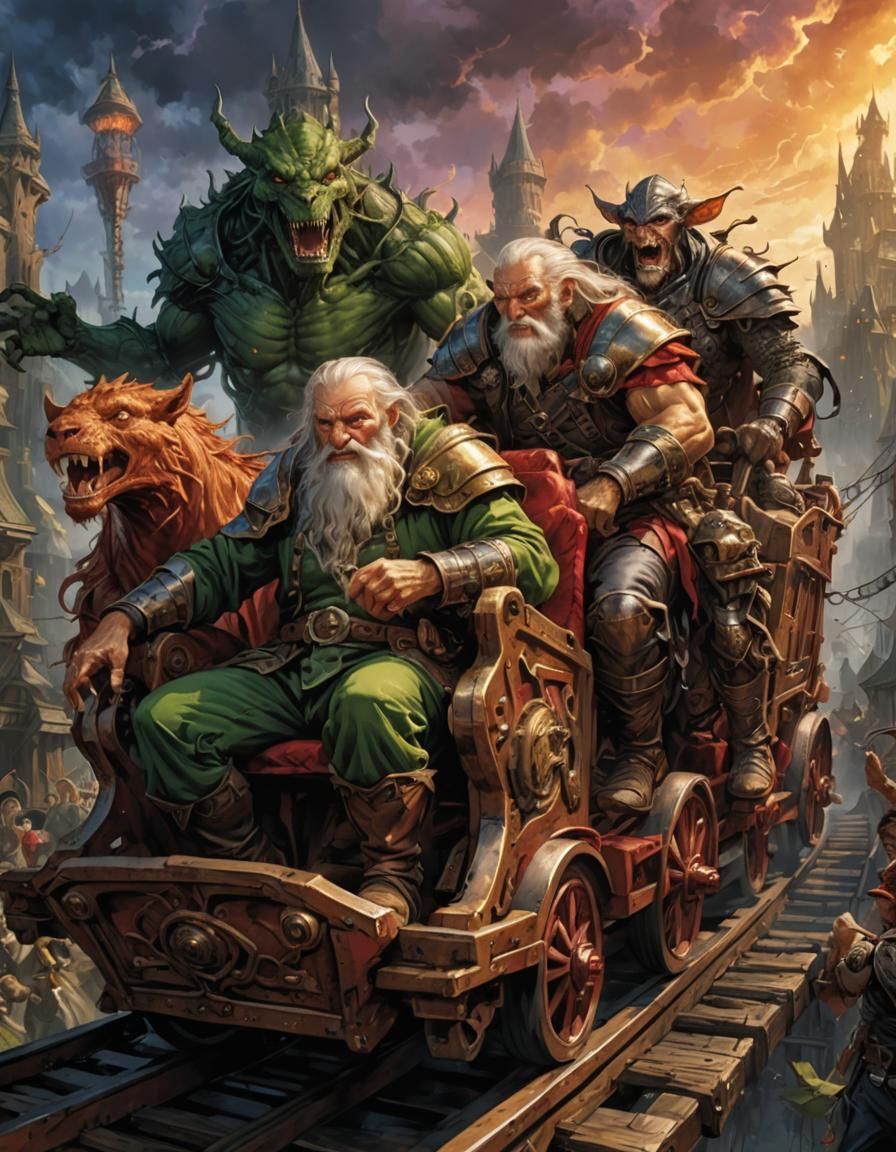 Amusement park for battle-hardened fantasy characters (Depar...