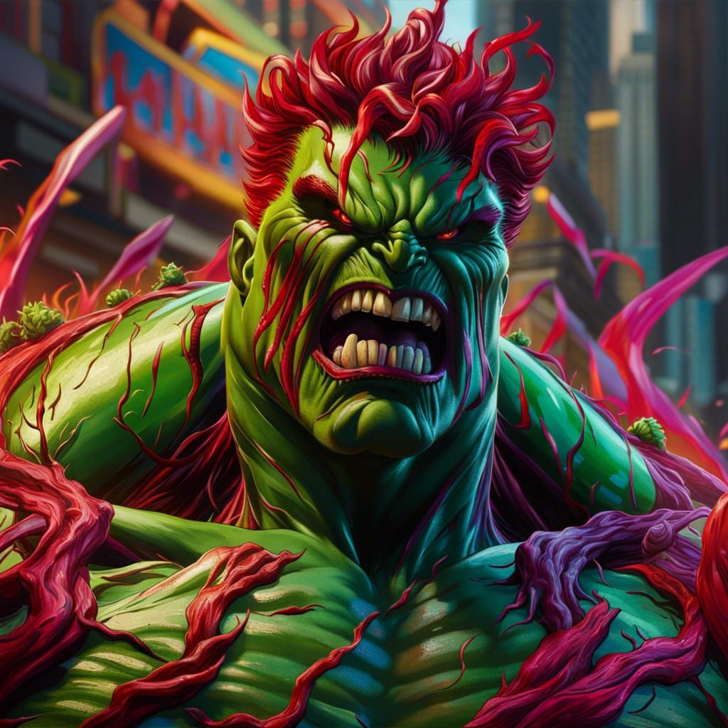 Carnage Hulk in Digital Art Style