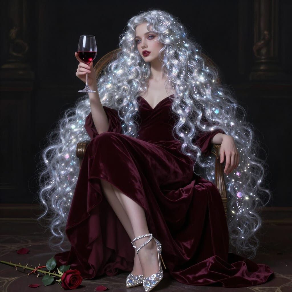 Gothic Cinderella in Jewel Tones