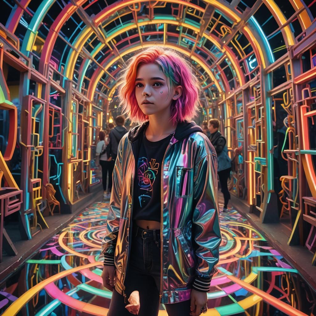 Spark in Mirror Maze: Fun-House Fantasy