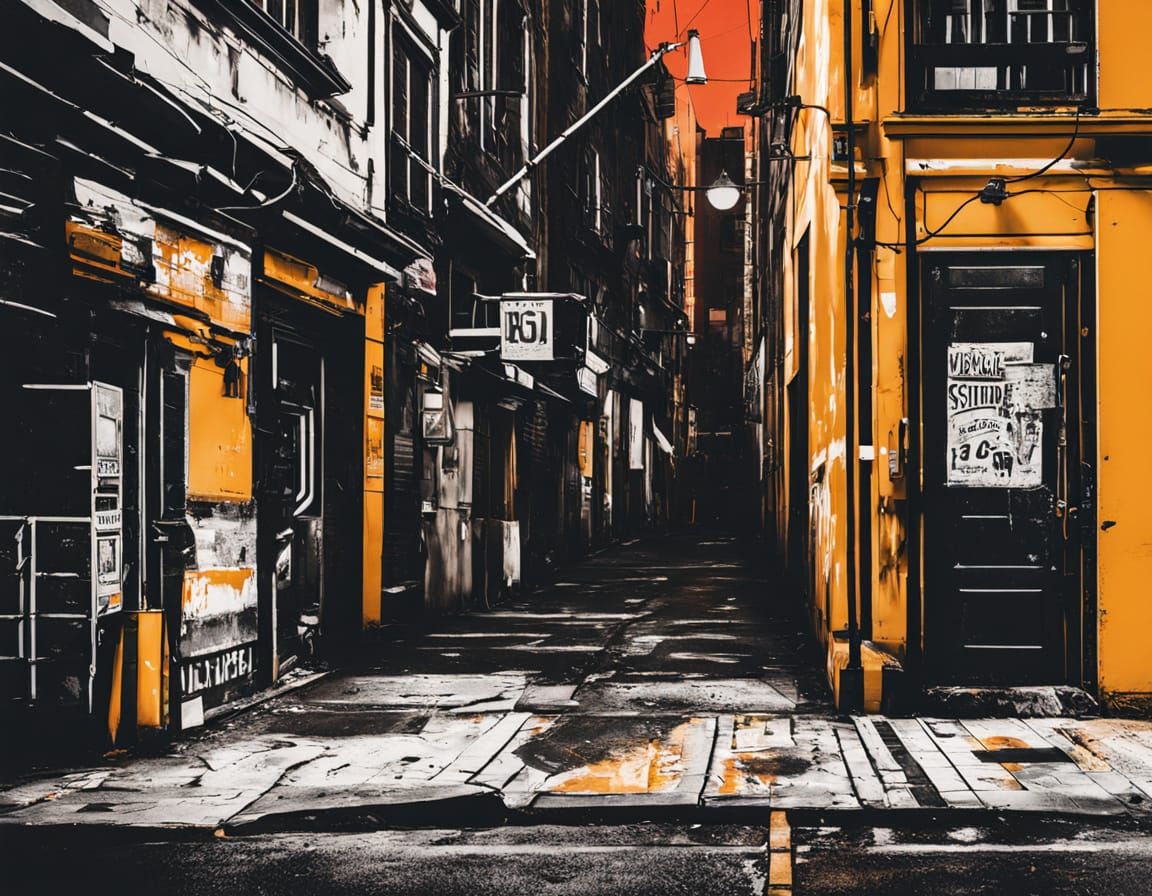 Bold Street Art in Urban Stencil Style